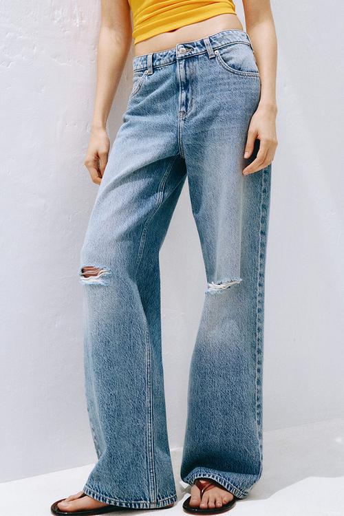 Wide high jeans - denim blue