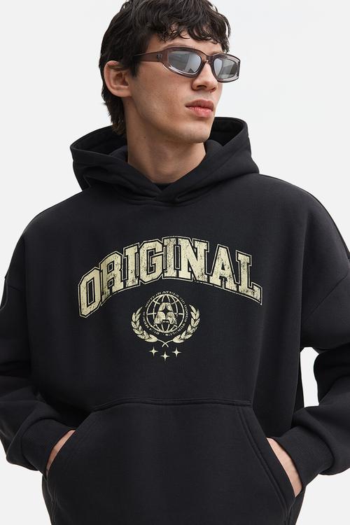 Loose fit hoodie - black/original