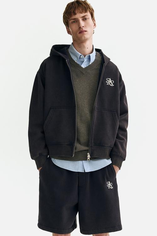 Relaxed fit shorts - navy blue