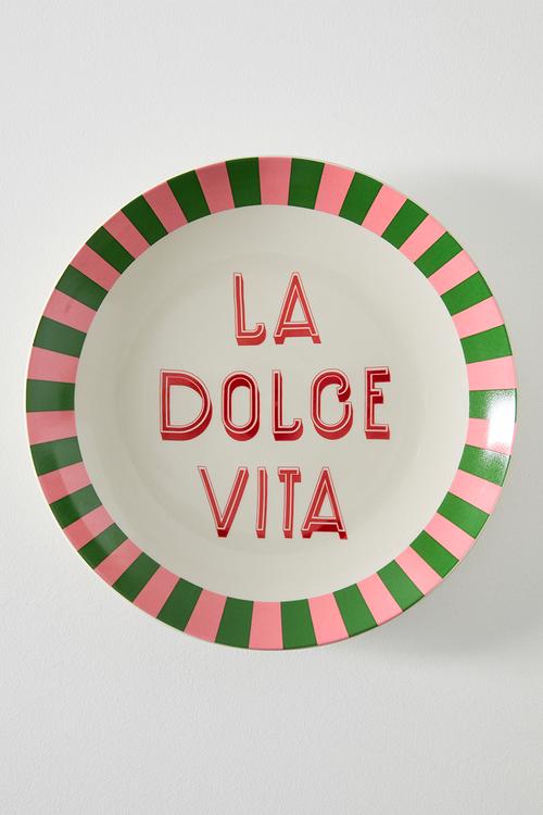 La Dolce Vita Stoneware Plate - White 