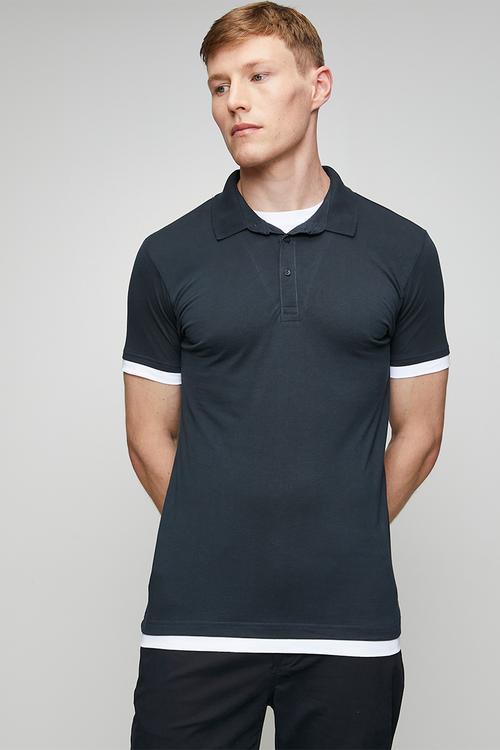 A MENS REGULAR FIT ELGIN - DARK NAVY / OPTIC WHITE