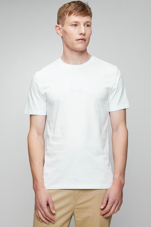 Pringle Henry Raised Printed Tee - White