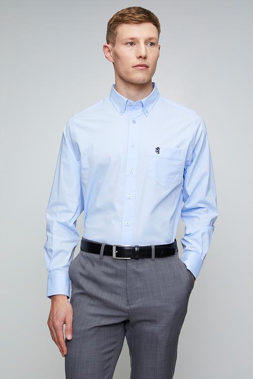 Pringle Jacob Long Sleeve Classic Stretch Shirt - Light Blue