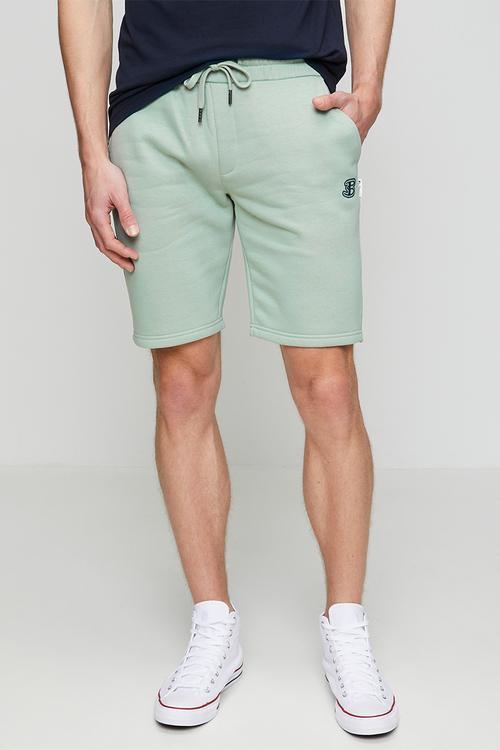 B  Fleece Jog Shorts - Agate