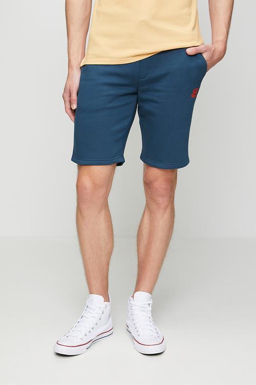 B Fleece Jog Shorts - Indigo