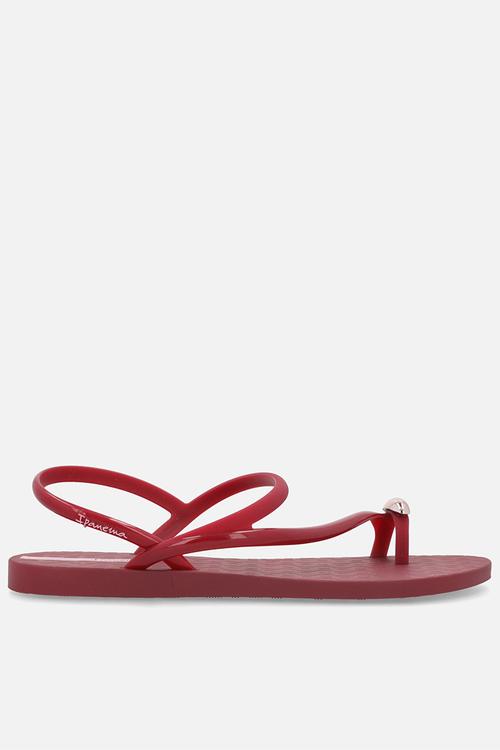 Glam ring sandal - burgundy rose