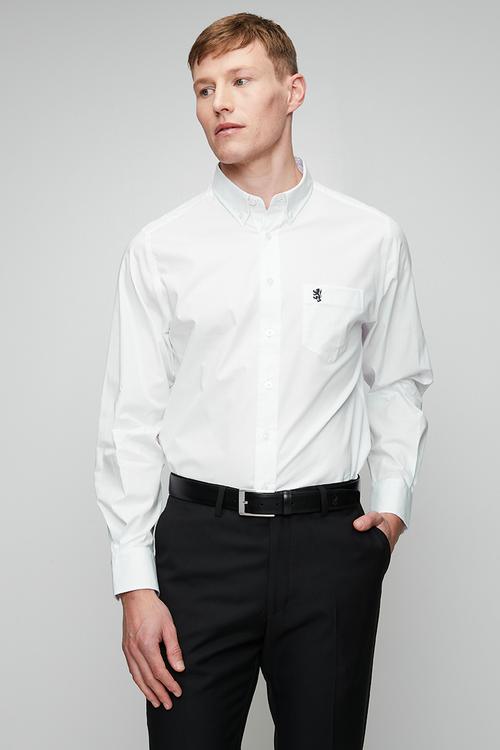Pringle Jacob Long Sleeve Classic Stretch Shirt - White