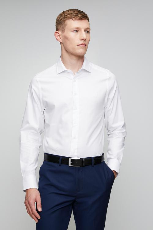 Pringle Tim Long Sleeve Tailored Shirt - White