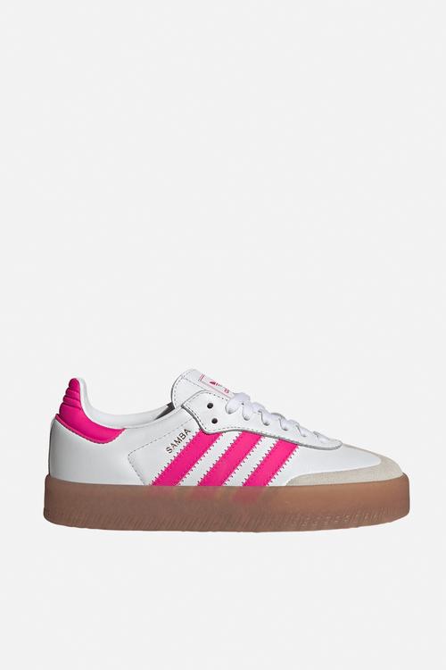 Sambae J - Cloud White/Shock Pink/Gold Metallic