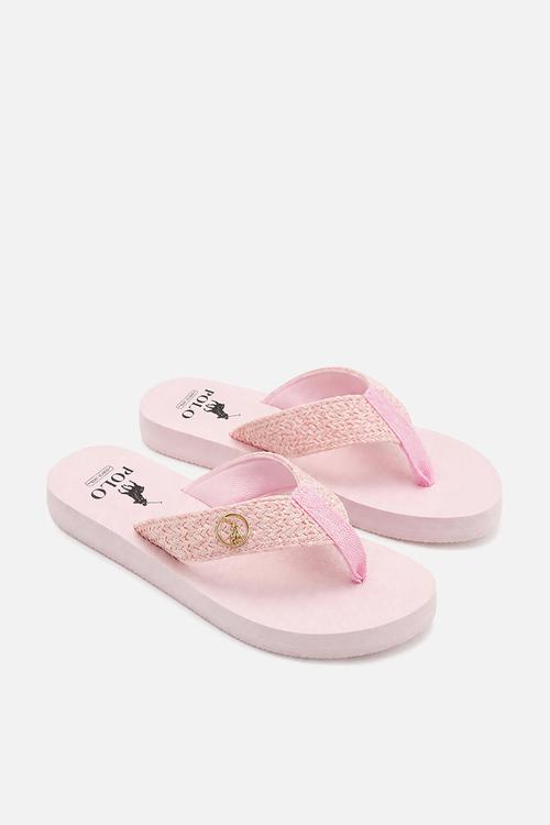  Raffia Flip Flop  - Pink