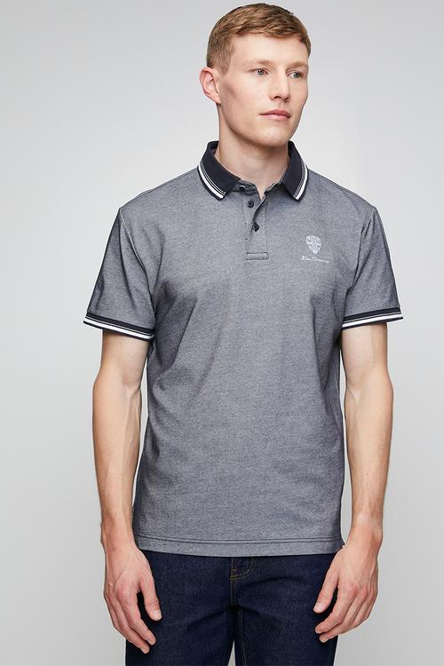 Badge Polo Ss - navy 