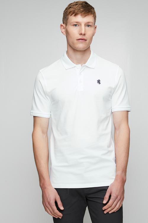 Pringle Adam Pique Golfer - White