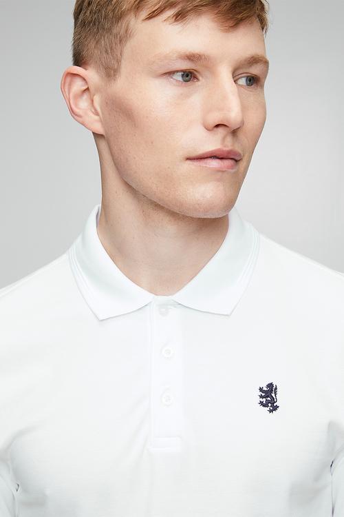 Pringle Adam Pique Golfer - White