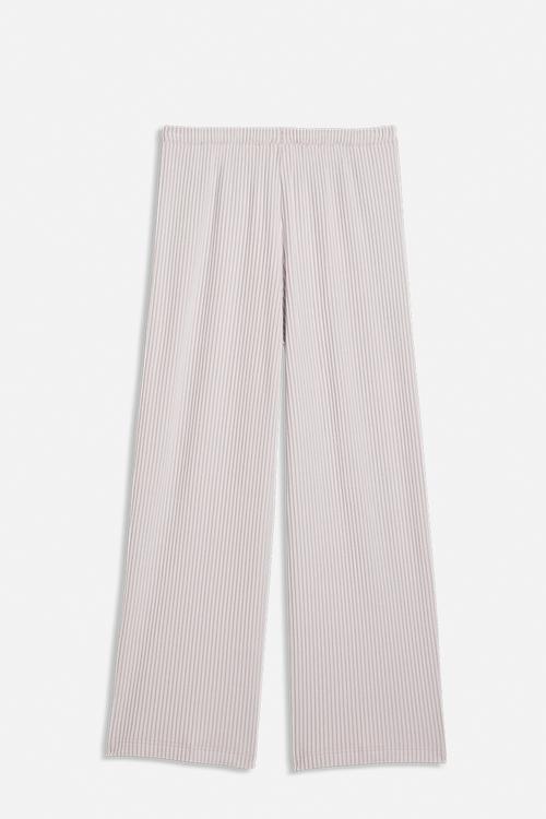 Ess Ribbed Wide Leg Soft Touch Pants G - Misty Pink Heather