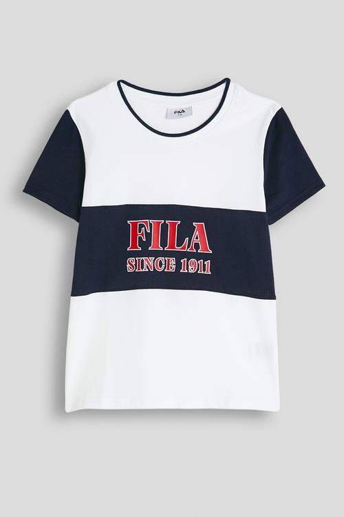 Ernie T-Shirt -White/Fila Blue/Fila Red