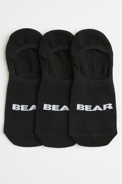 3 Pack sneaker sock - black