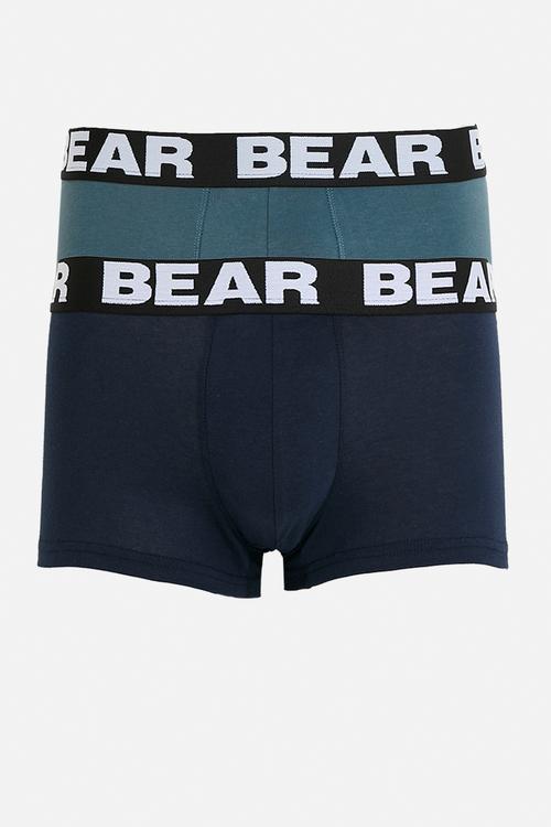 2Pk Shortleg Bodyshorts-Navy/Denim Blue