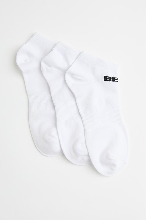 3 Pack Low Cut - White/Black