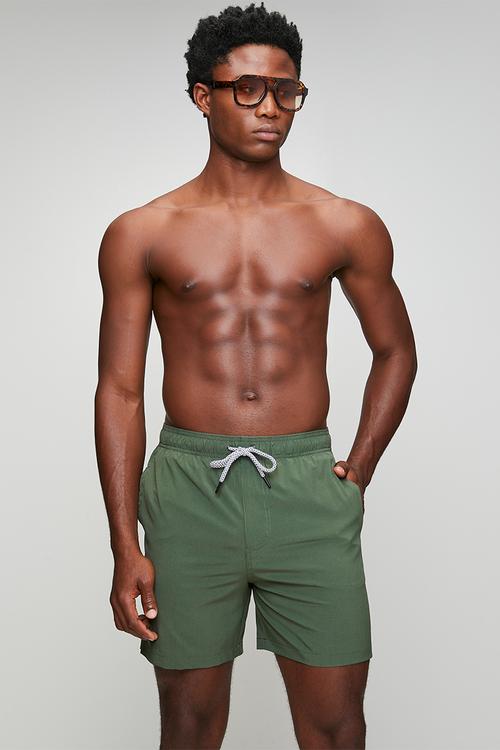 MENS  SWIMSHORTS MARINAOLIVE - OLIVE GREEN