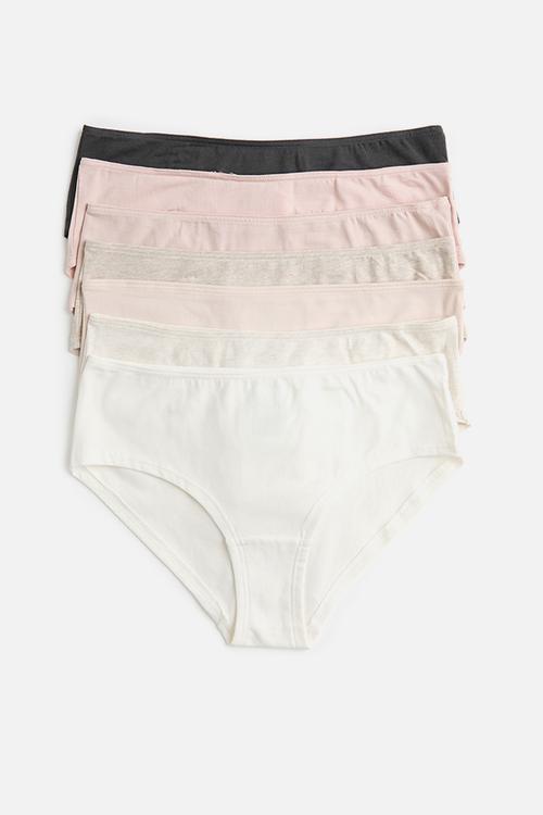 7-pack hipster briefs - pink