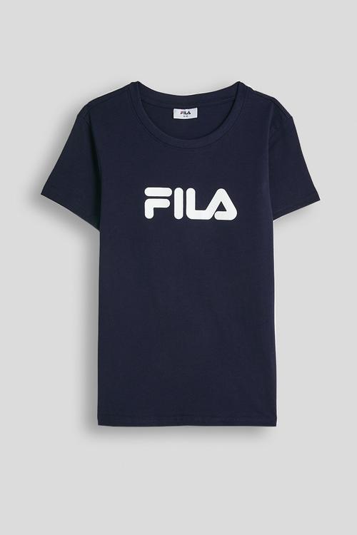 Mono deckle t-shirt  -  fila blue