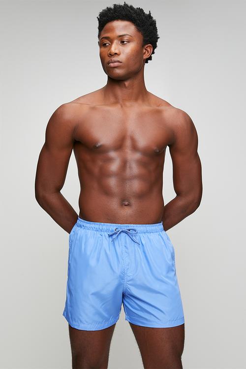 MENS POLYESTER SWIM SHORT. BRINKBLUE - BLUE