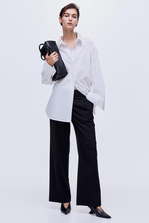 Wide trousers - black