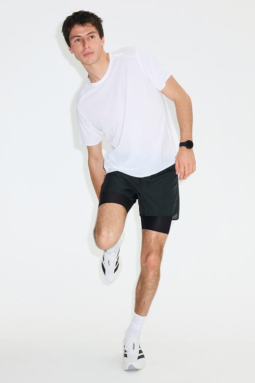Lightweight cooling running t-shirt  - white