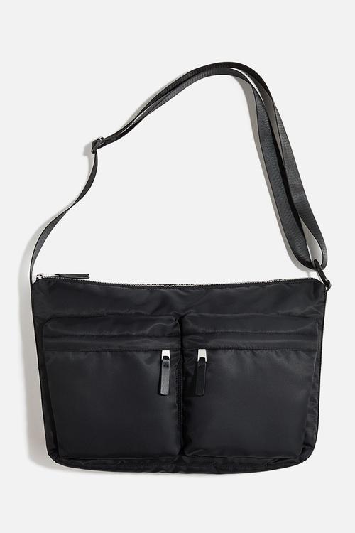 Padded crossbody bag - black