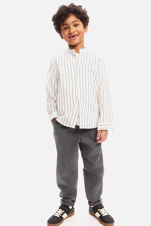Lyocell-blend chinos - dark grey