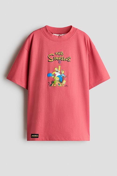 Printed t-shirt - red/the simpsons