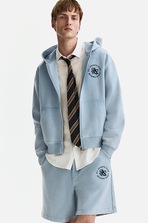 Relaxed fit shorts - light blue/all sports club