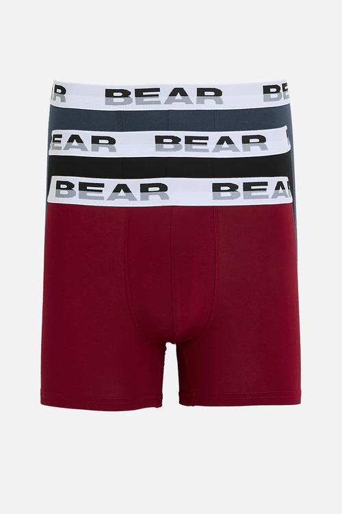 3Pk Core Bodyshort - Red Multi