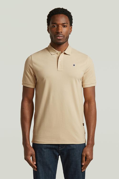 Dunda slim polo s\s - cream