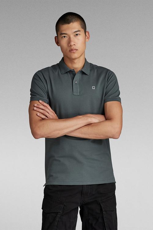 Dunda slim polo s\s - graphite