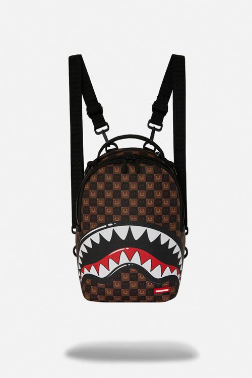 Sharks In Paris Bubble Brown Check Mini Back - Brown