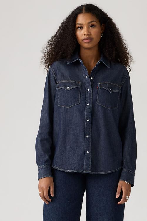 Evans Relaxed Western Shirt - Easy Trail Dark