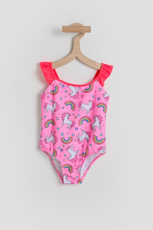 Unicorn aop swimsuit - pink