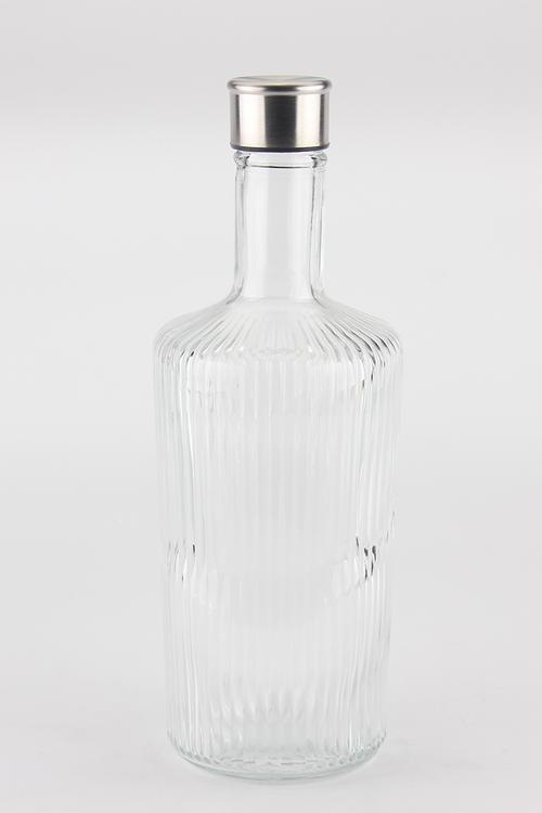 Home Classix Glass Lined Lineage Bottle with S/S lid - clear