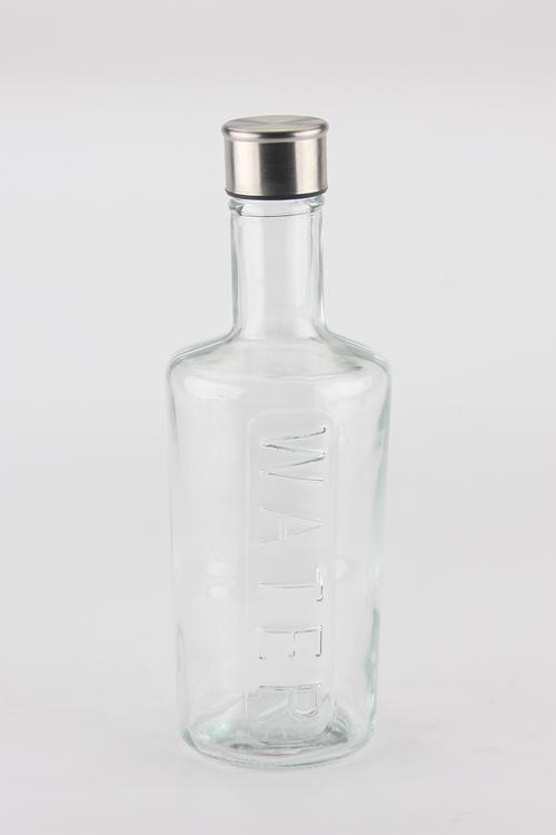 Home Classix Liquidity Glass Water Bottle with S/S lid - 1.0lt