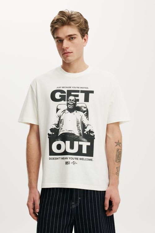 Everyday Fit License Movie/Tv T-Shirt-Lcn Uni Vintage White / Get Out - Movie.