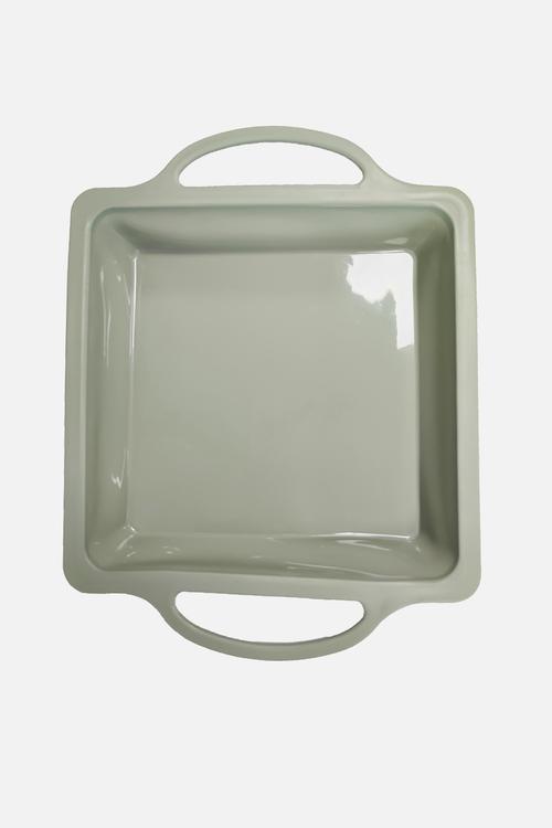 Home Classix Silicone Square Cake Pan With Solid Handle - medium green
