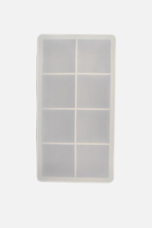 Home Classix Silicone 8-holes Square Ice Cube Tray - medium green
