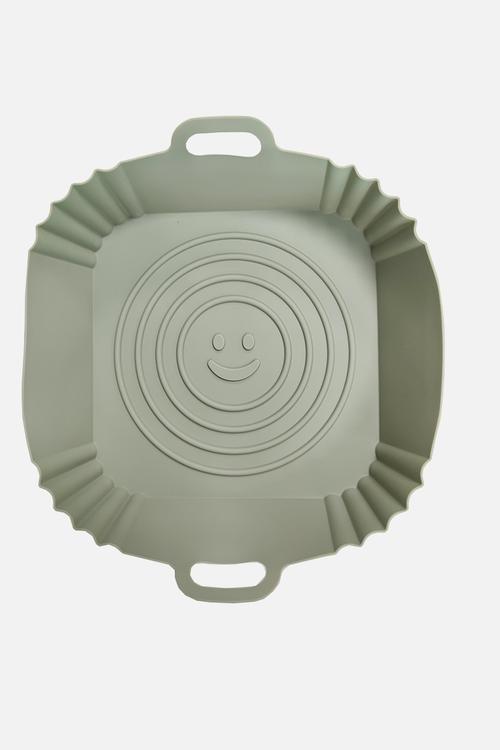 Home Classix Silicone Air fryer Square Liner - medium green