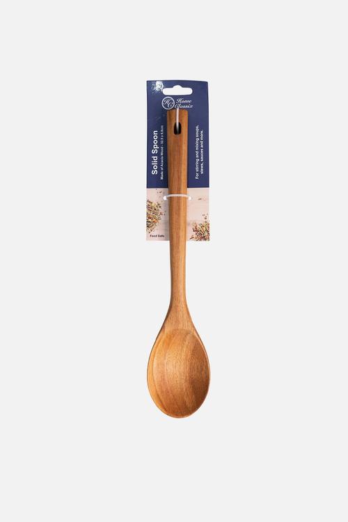 Wooden Solid Spoon - light brown