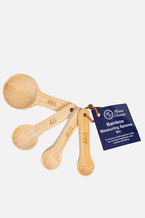 Bamboo Measuring Spoons - 4pc