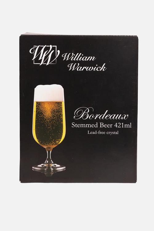 William Warwick Bordeaux  Stemmed Beer 421ml 4pc