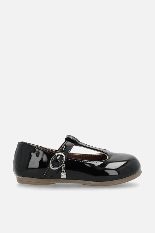T-bar mary jane flats - black