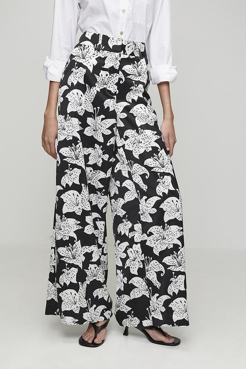 Pringle Lia Printed Pants - black & white