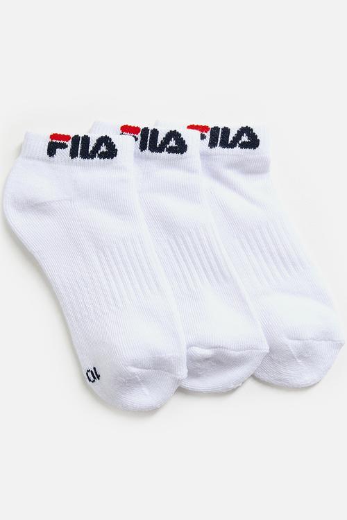 Stallone Ankle Sock Kids (3Pk) - White/White/White
